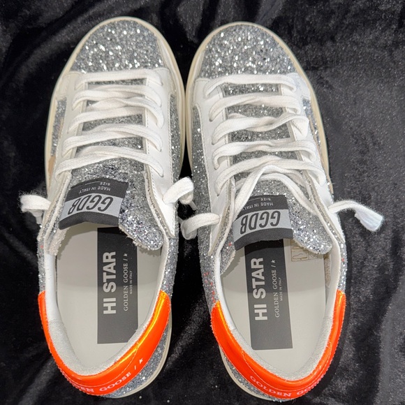 Golden Goose Super Star Glitter Sneakers - Size 38/8 Women’s - Picture 10 of 10